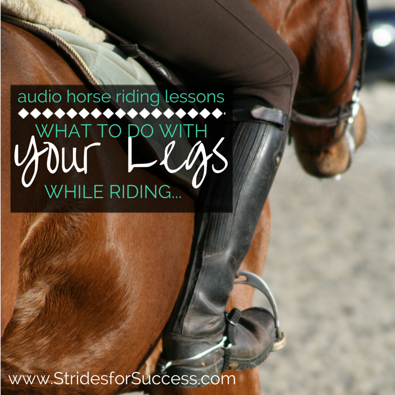 How to use your legs while riding