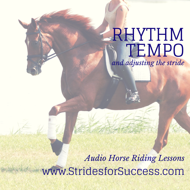 Rhythm and tempo and adjusting the stride