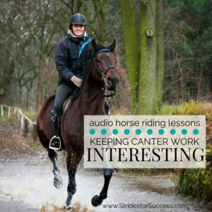 Keeping canter work interesting