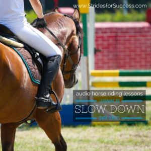 Learning to Slow Down over Fences