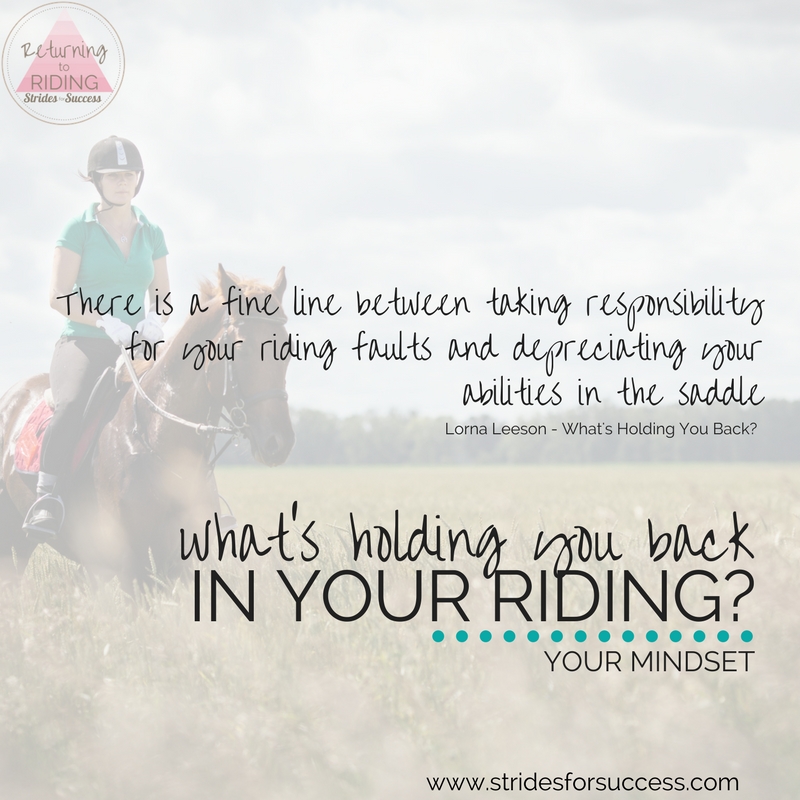 What's holding you back in your riding?