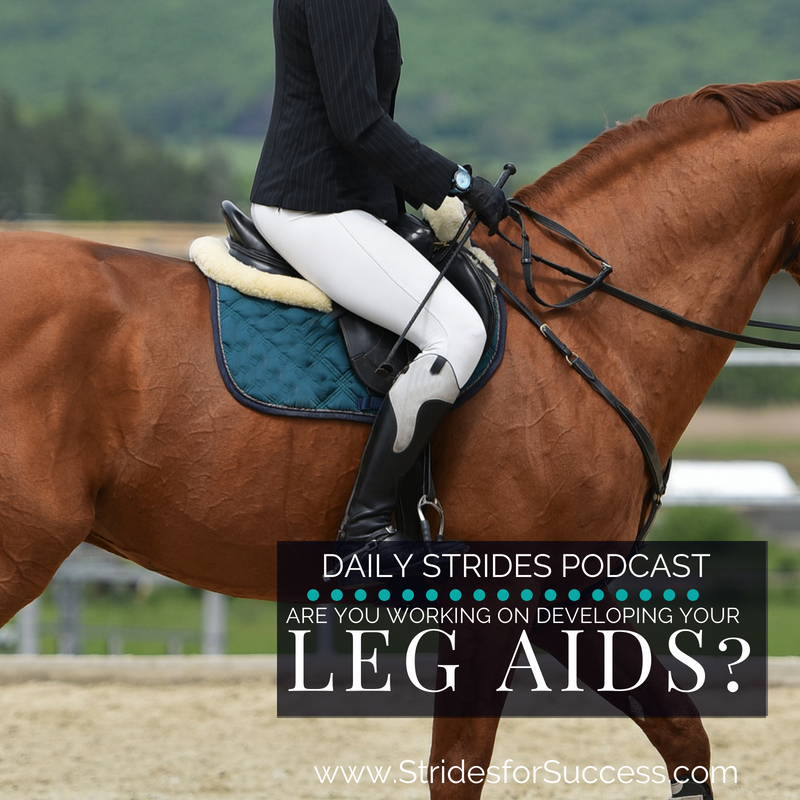 Are you working on Developing Your Leg Aids?