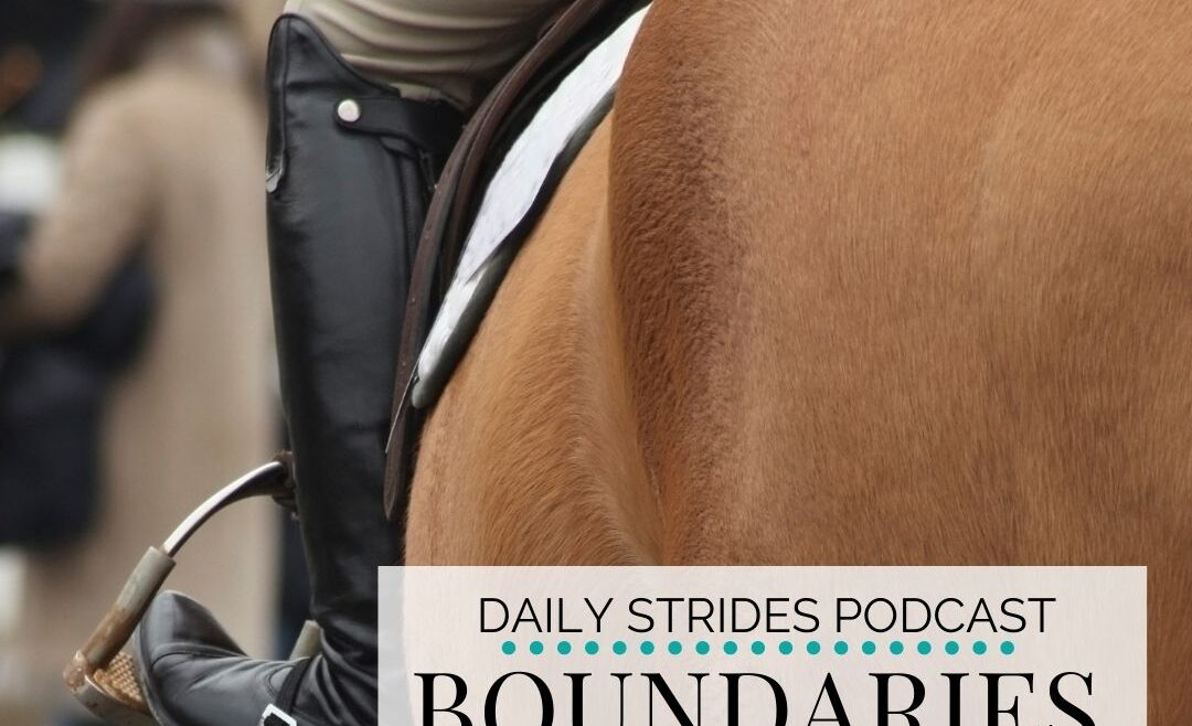 Why Enforcing Your Boundaries on the Ground will Improve Your Riding