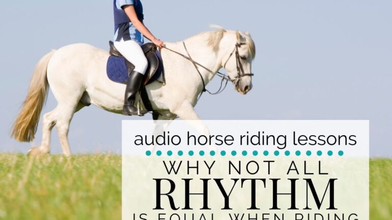 Why Not All Rhythm is Equal when Riding